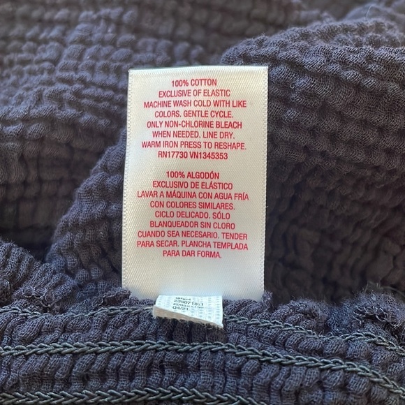 XHILARATION cotton black v-neck baby doll shirt in Women’s size medium - Picture 8 of 8